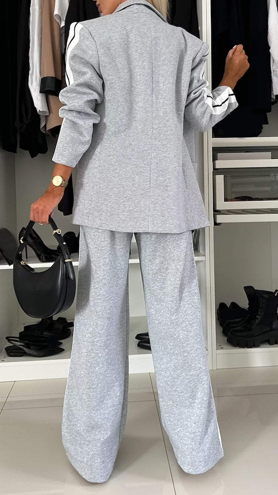 Brielle | Ensemble blazer & jogging sport luxe