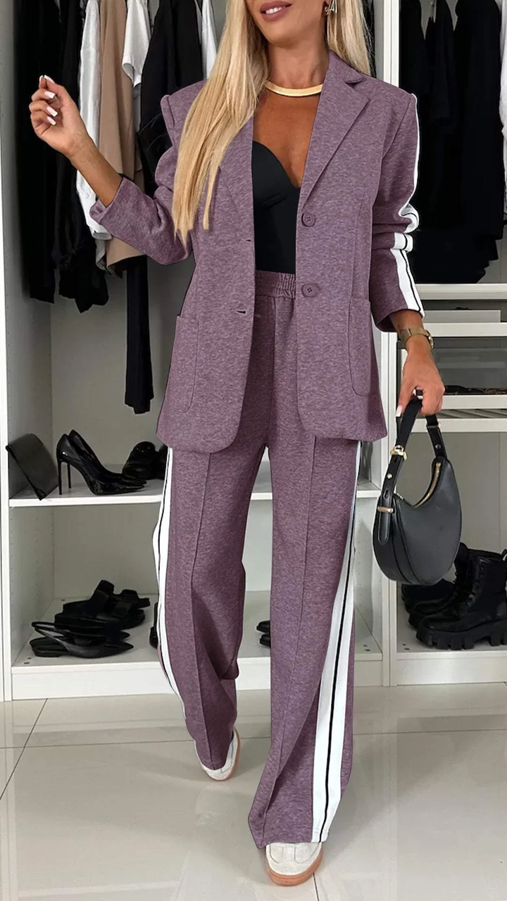 Brielle | Ensemble blazer & jogging sport luxe