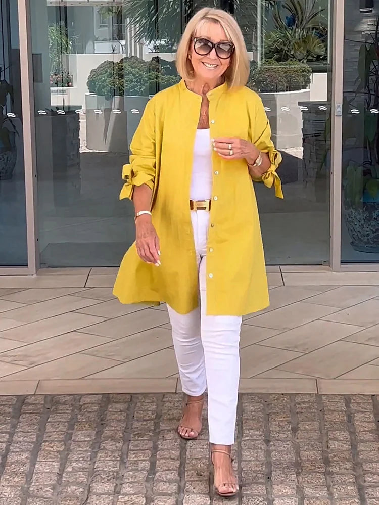 Elliora | Veste en Coton avec Dos Froncé