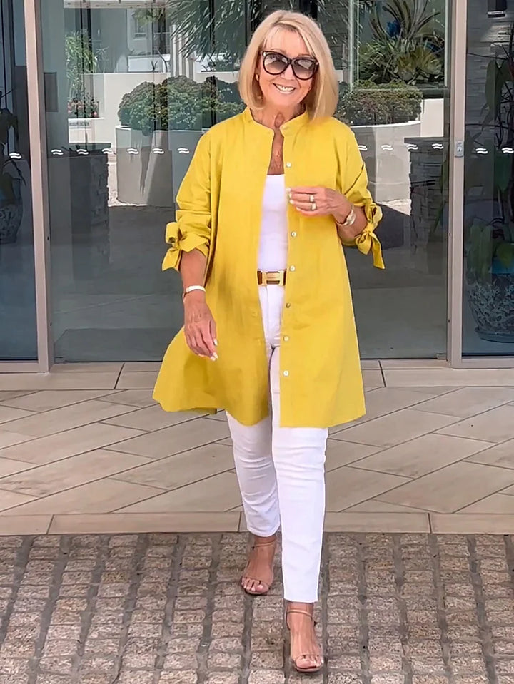 Elliora | Veste en Coton avec Dos Froncé