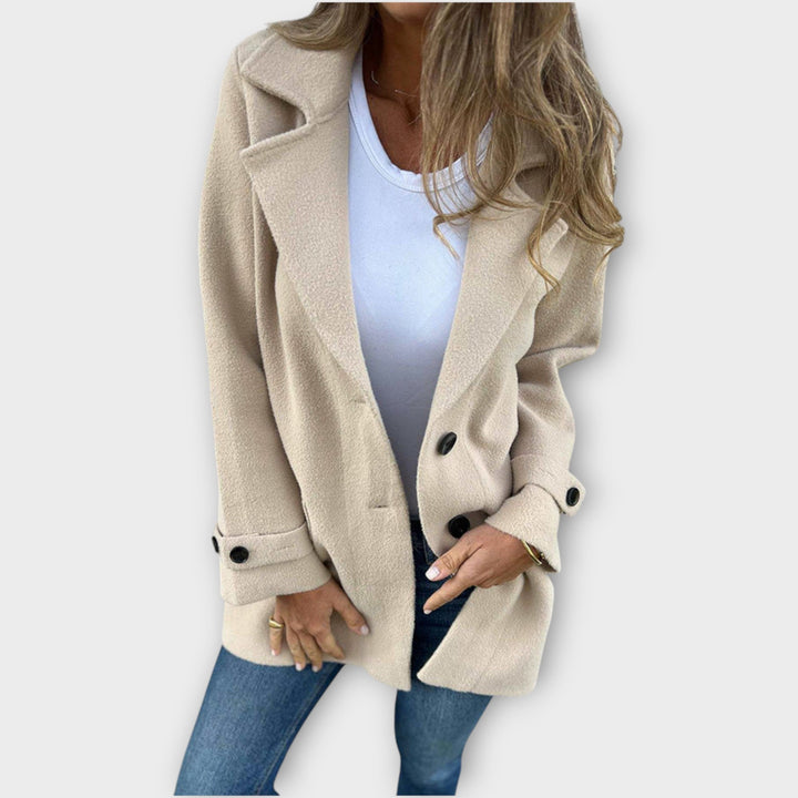 Maria | Manteau Classique Décontracté avec Boutons Frontaux