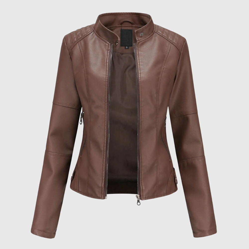 Giorgina | Veste en Cuir Élégante pour Femmes