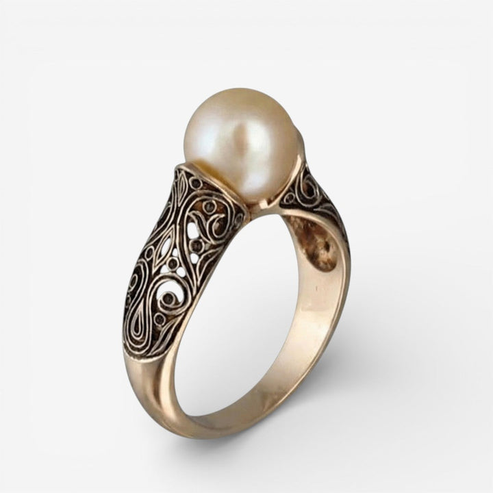 Sidonie | Bague en or vintage avec perle