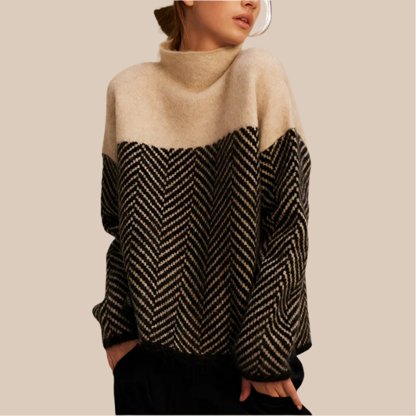 Aurora | Pull à Col Montant en Maille