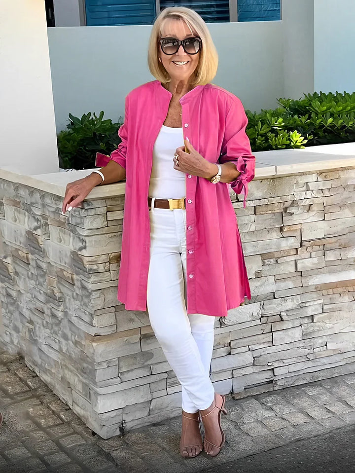 Elliora | Veste en Coton avec Dos Froncé