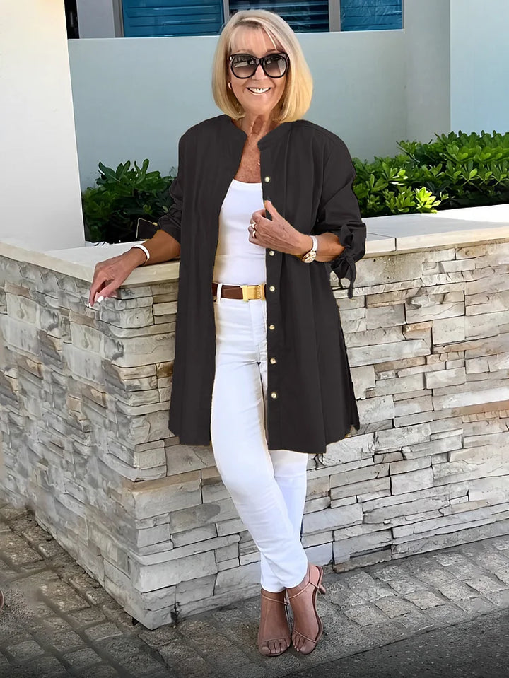 Elliora | Veste en Coton avec Dos Froncé