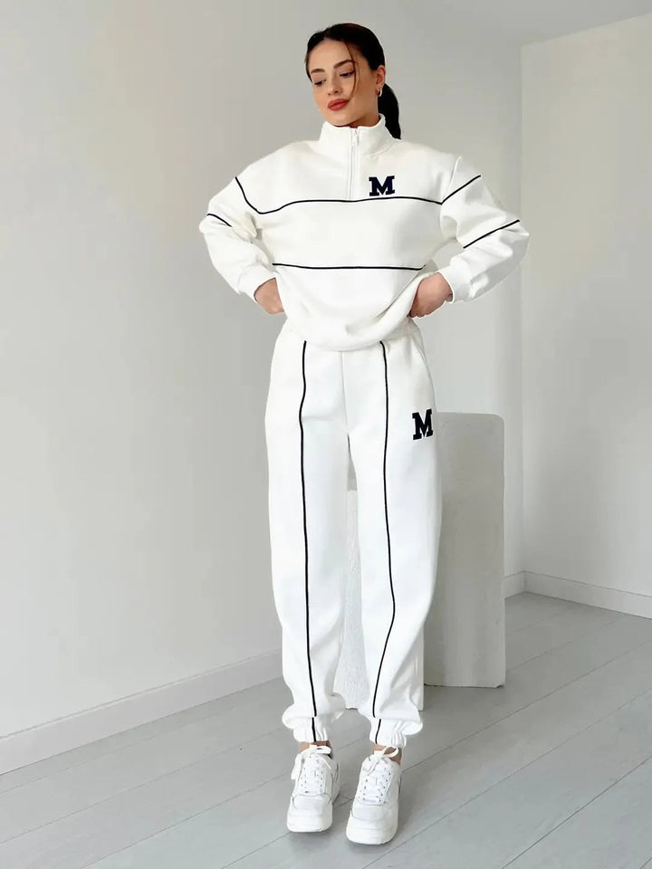 Desiree | Ensemble de détente sportif avec zip