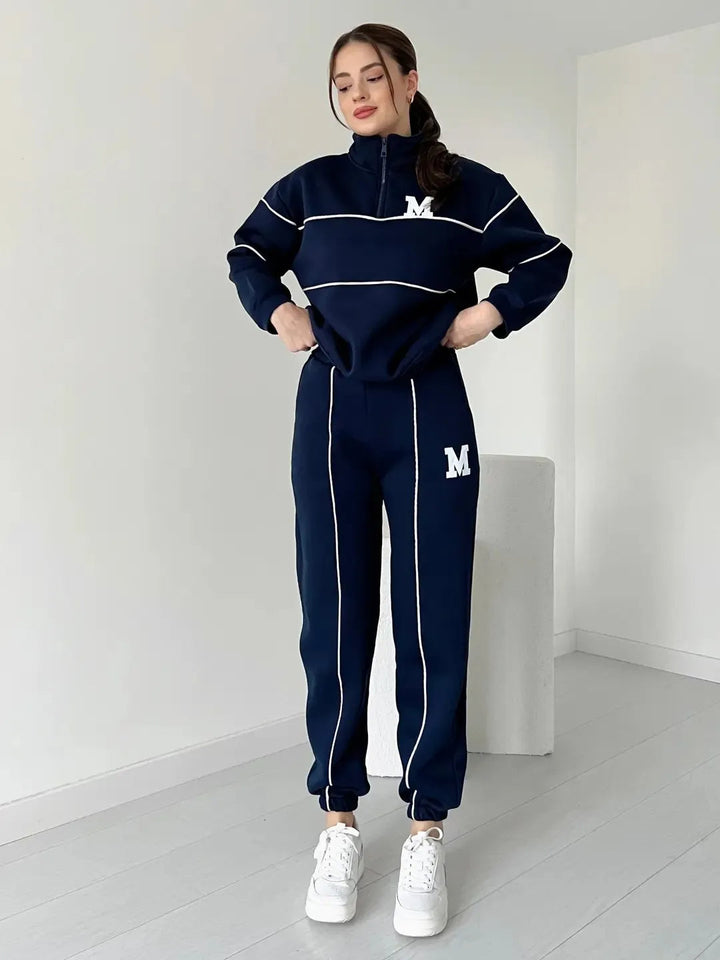 Desiree | Ensemble de détente sportif avec zip