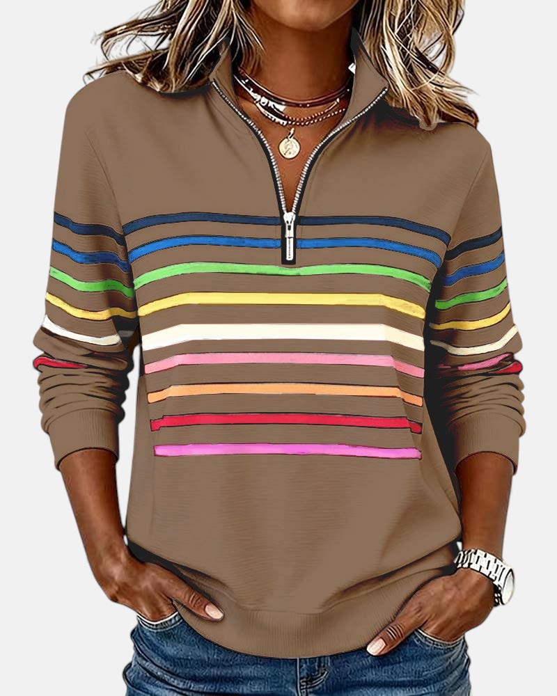 Élara | Pull décontracté avec confort et style coloré pour chaque jour