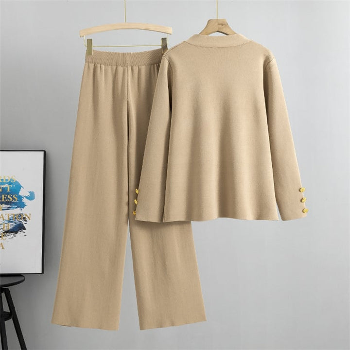 Azaria | Costume pantalon en laine avec boutons en métal