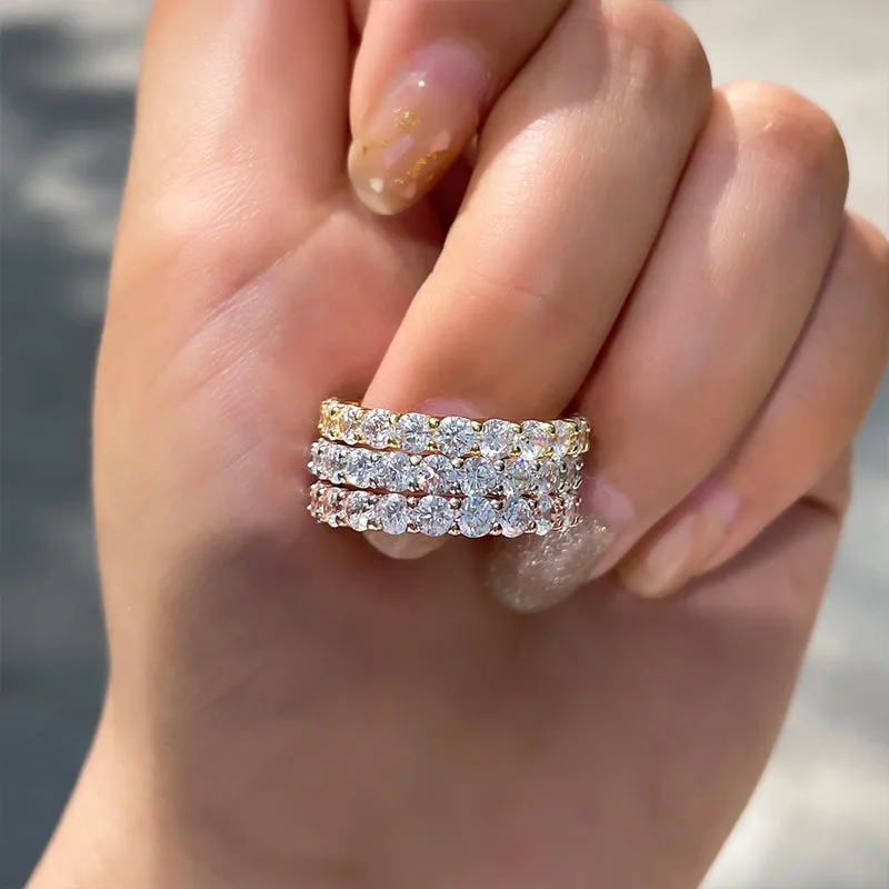 Élise | Bague en diamants à double anneau