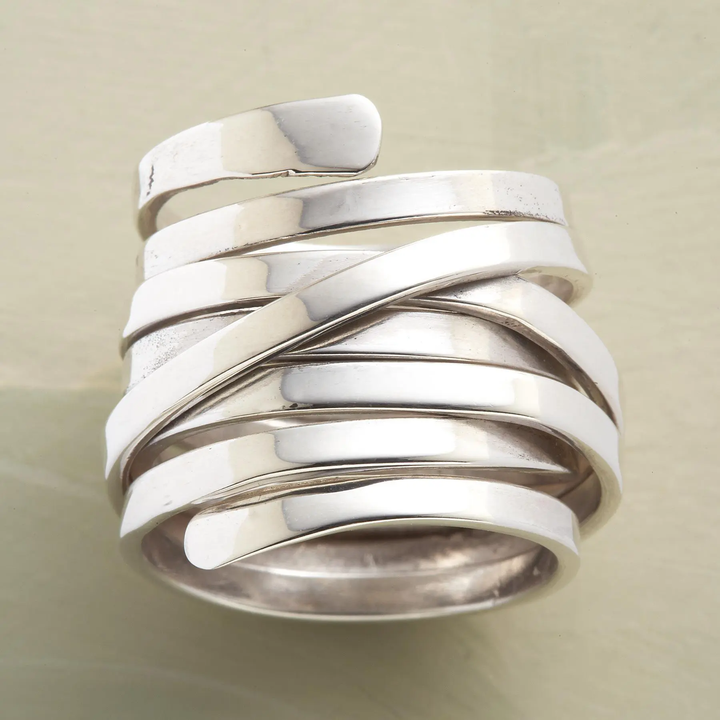 Bliss | Bague en Argent Épais Vintage