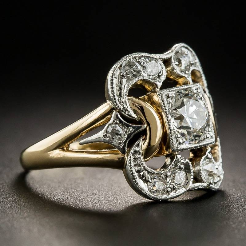 Héloïse | Bague en or vintage Zirkonia