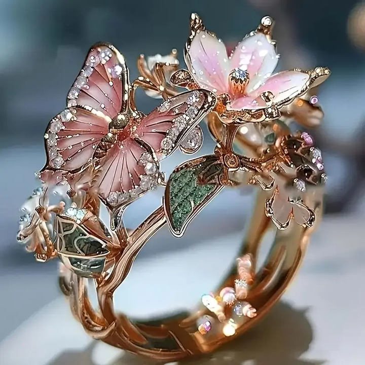 Constance | Bague Zirkonia Papillon Natur Ljus