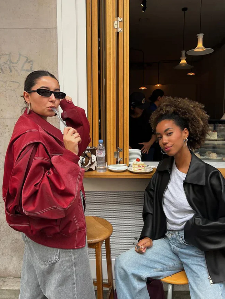 Lucy | Veste Oversized Contrastée  Vente Limitée