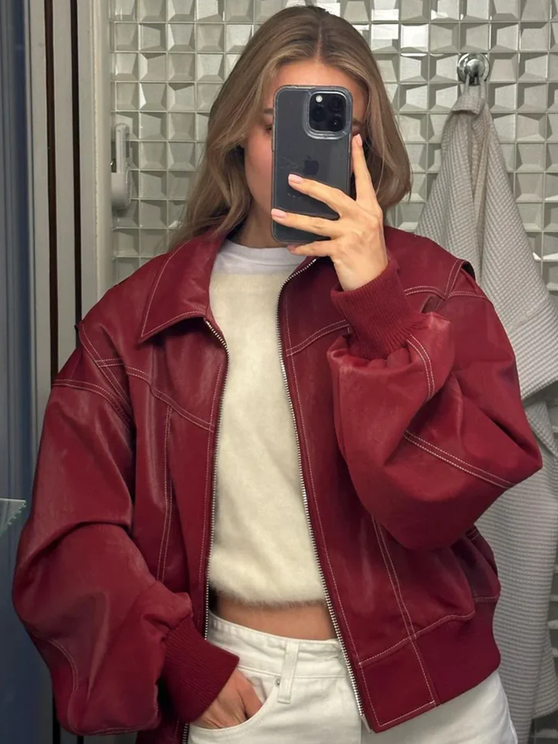Lucy | Veste Oversized Contrastée  Vente Limitée