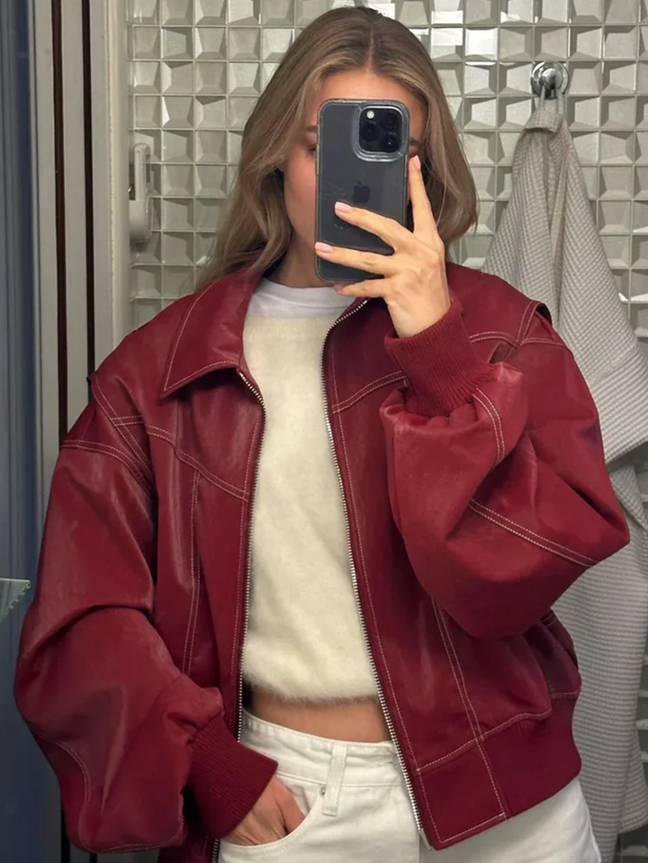 Lucy | Veste Oversized Contrastée  Vente Limitée