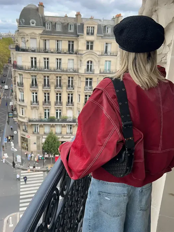 Lucy | Veste Oversized Contrastée  Vente Limitée