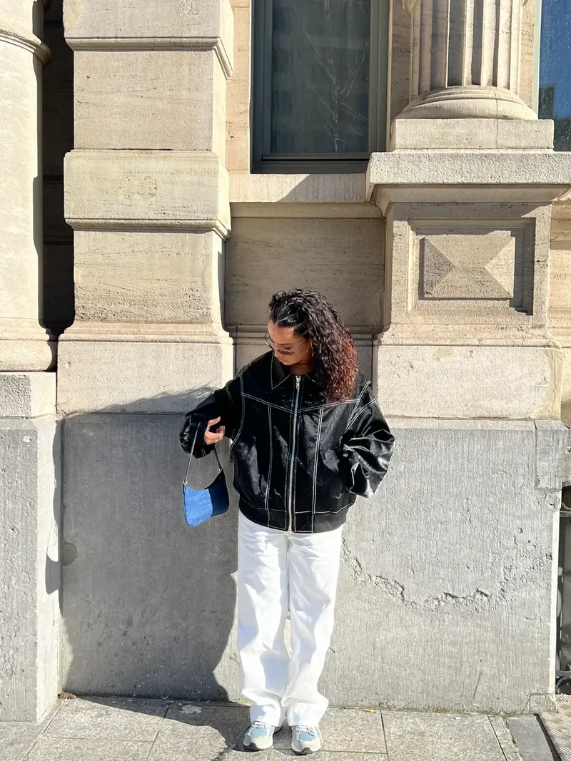Lucy | Veste Oversized Contrastée  Vente Limitée