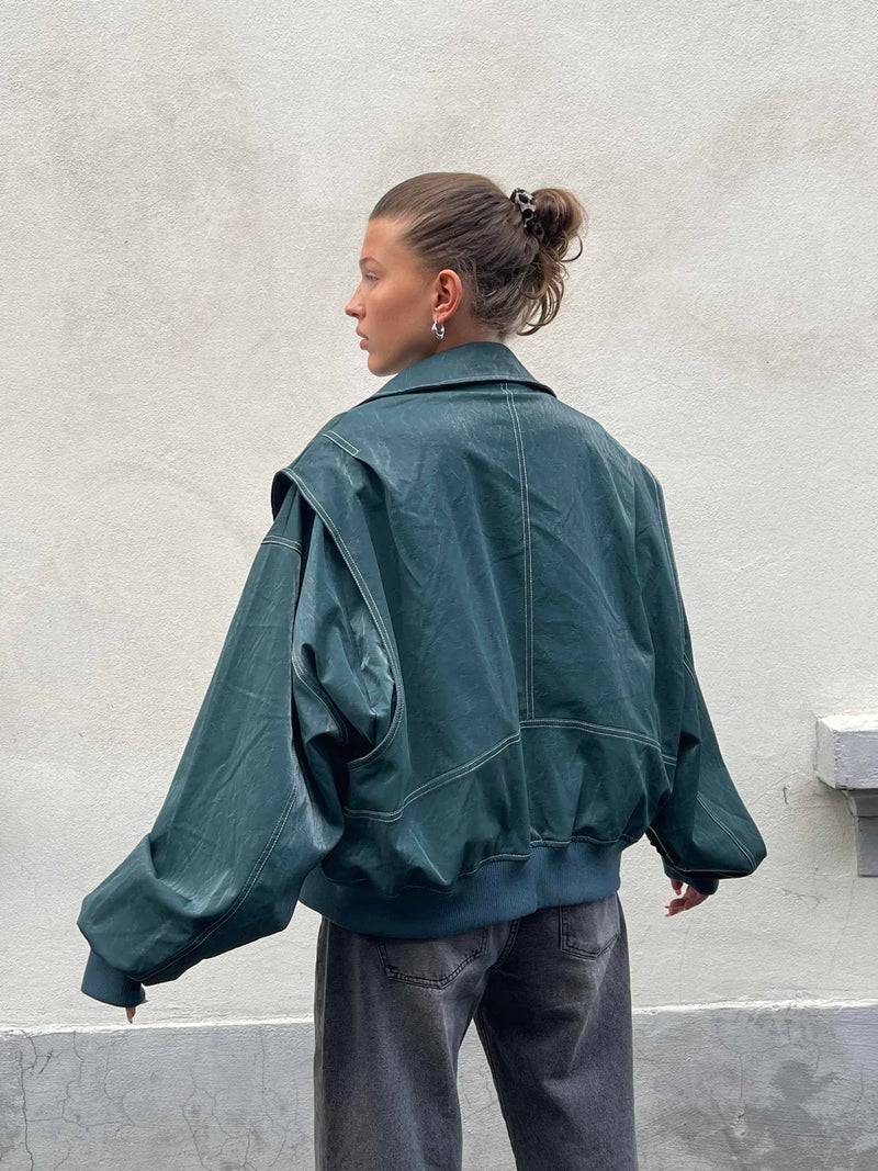 Lucy | Veste Oversized Contrastée  Vente Limitée