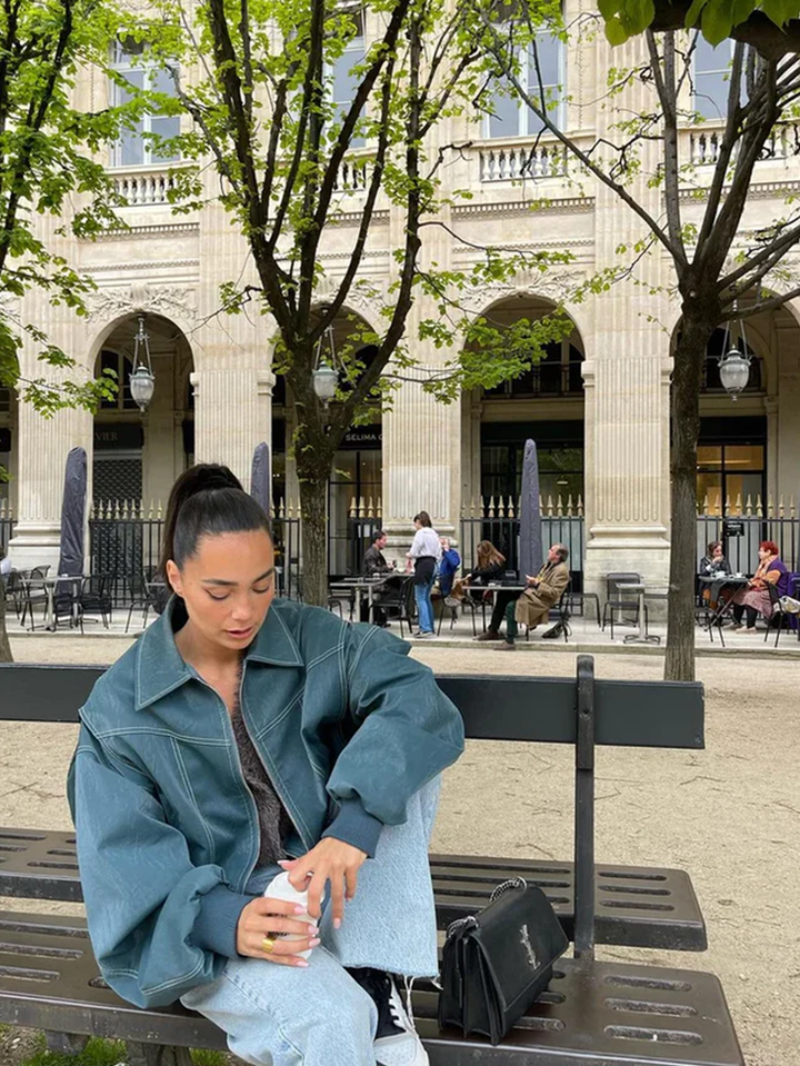 Lucy | Veste Oversized Contrastée  Vente Limitée