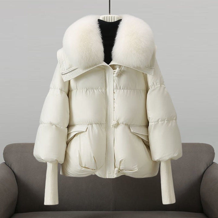 Aurora | Veste Glam en Plume Réelle