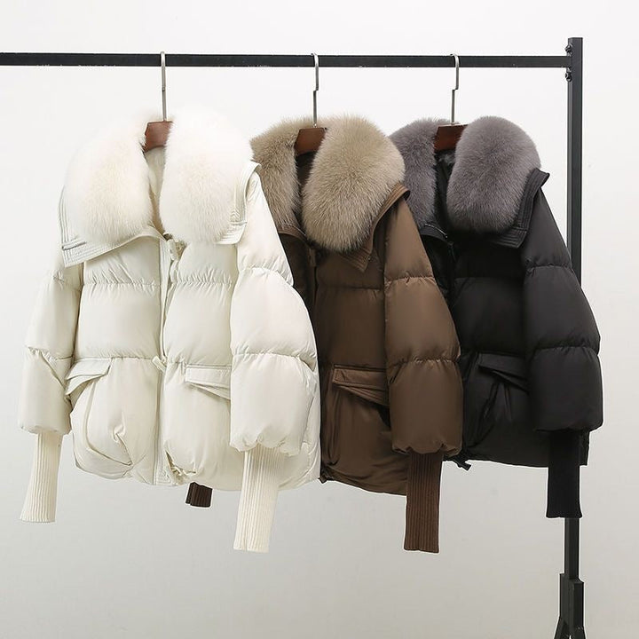 Aurora | Veste Glam en Plume Réelle