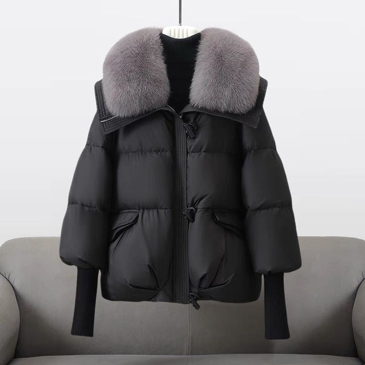 Aurora | Veste Glam en Plume Réelle