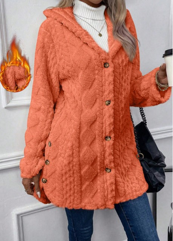 Elise | Cardigan à Capuche en Peluche