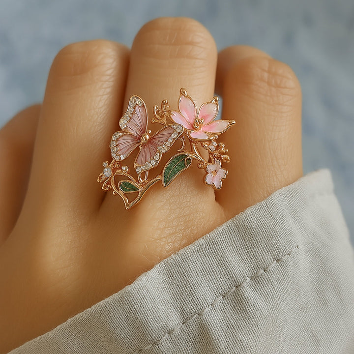 Constance | Bague Zirkonia Papillon Natur Ljus