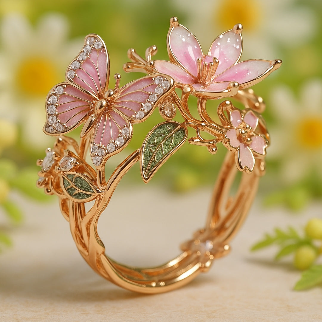 Constance | Bague Zirkonia Papillon Natur Ljus