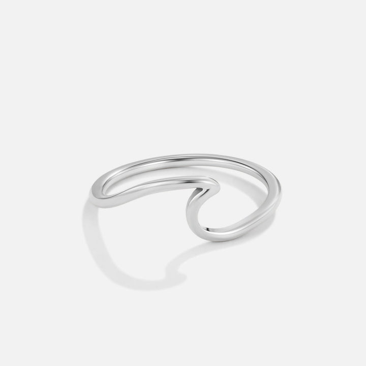 Capucine | Bague Ondulée en Argent Imari