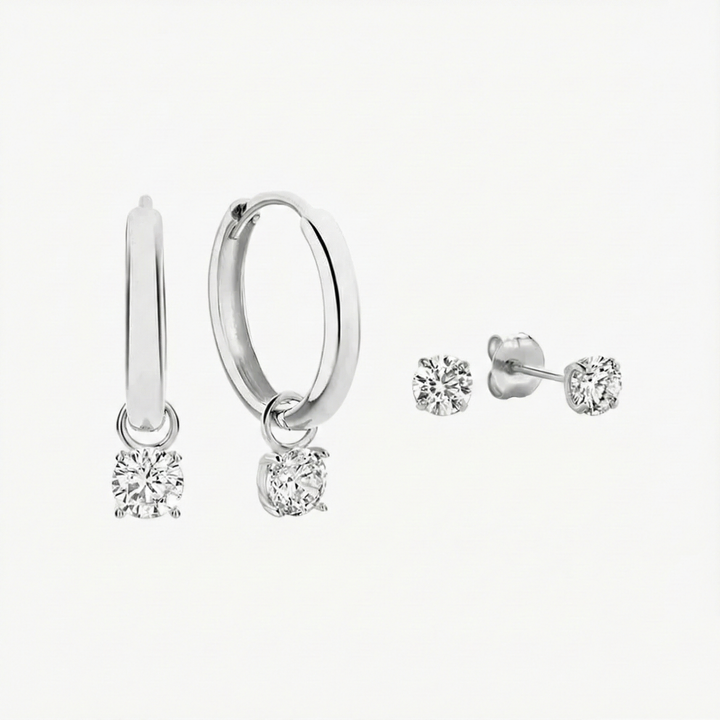 Hélène | Set de boucles d’oreilles Larmes de Lune