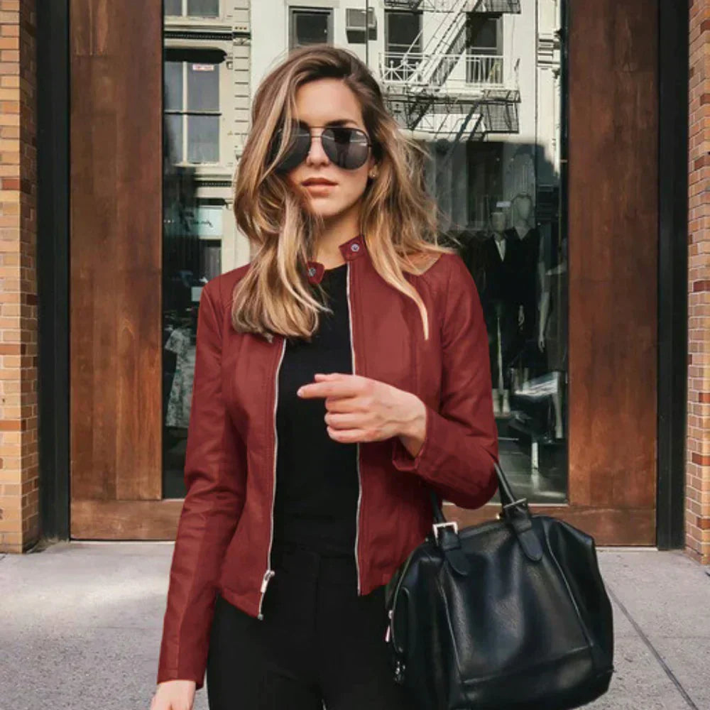 Sophy | Veste en Cuir Italienne