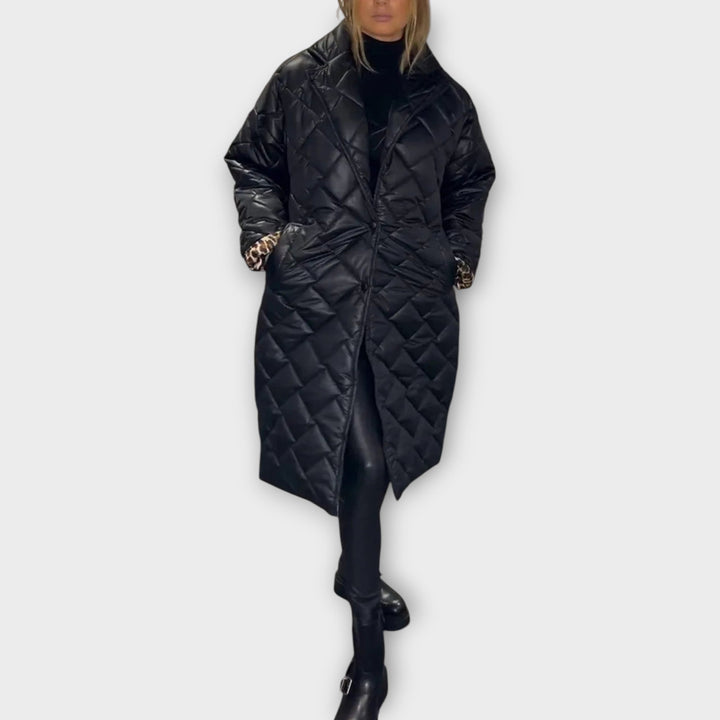 Lays | Veste Matelassée Réversible avec Doublure Léopard