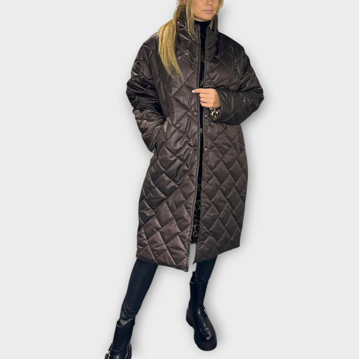 Lays | Veste Matelassée Réversible avec Doublure Léopard