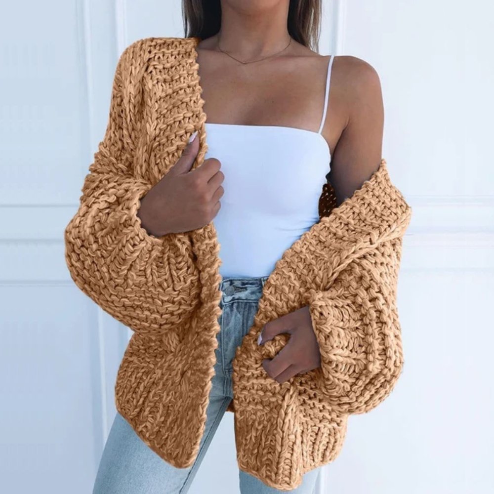 Eleanor | Cardigan Relaxé en Tricot Épais