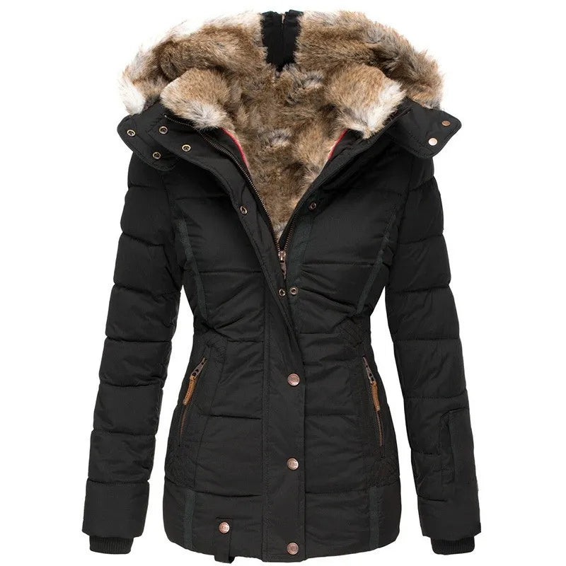 Grace | Veste en cuir chaude et confortable pour l'hiver