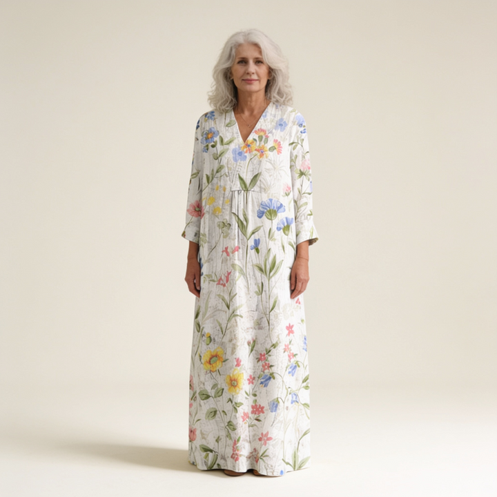 Eva | Robe d’Été Imprimée Flatteuse