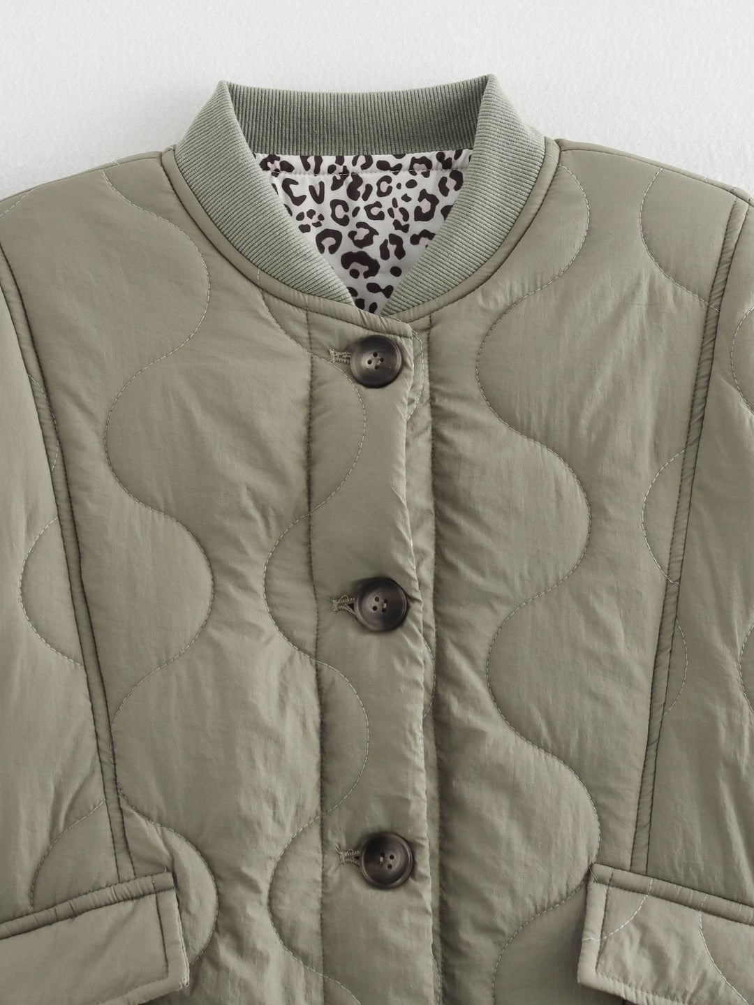 Nika | Manteau avec doublure imprimé léopard