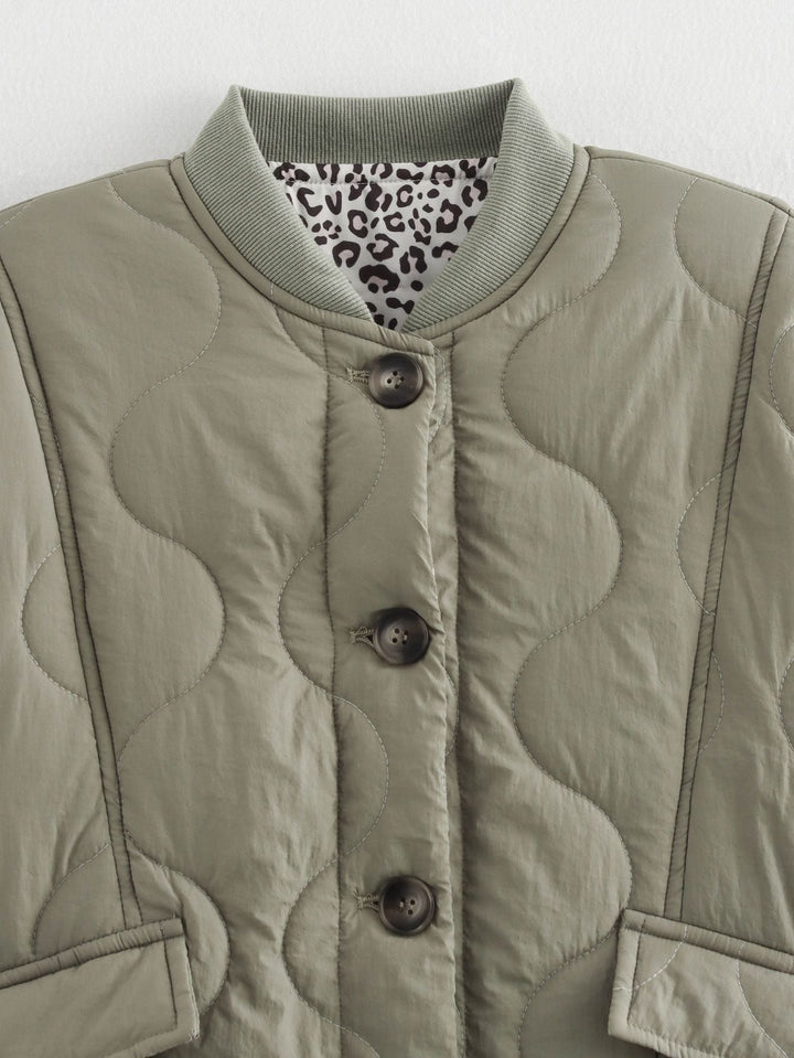 Nika | Manteau avec doublure imprimé léopard