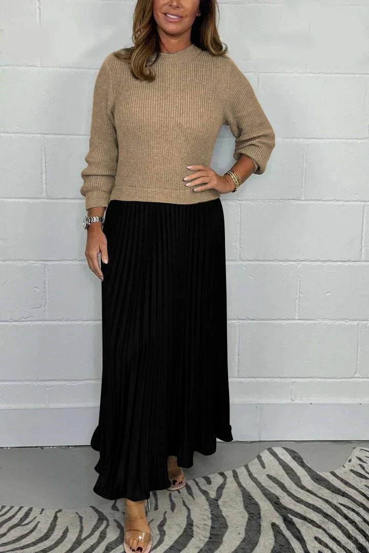 Claire | Élégant Robe Pull 2-en-1