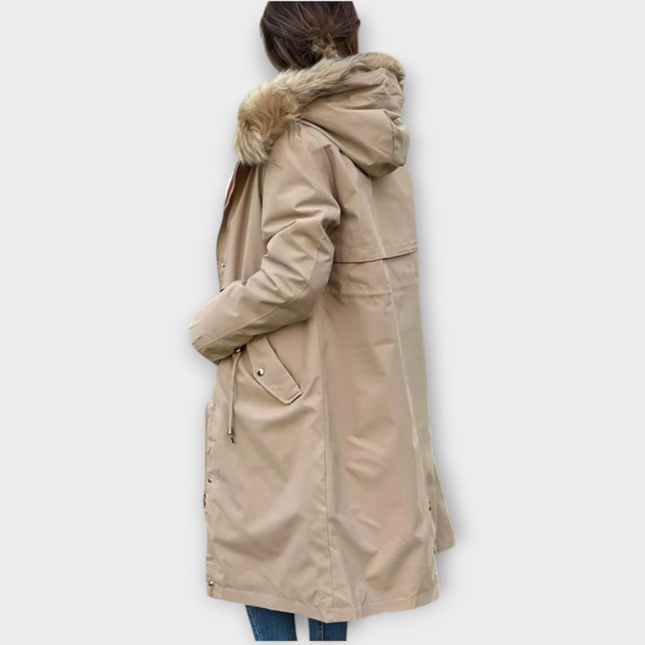 Linda | Parka d'Hiver Longue en Similicuir