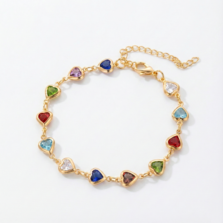 Yasmine | Bracelet unique en forme de cœur