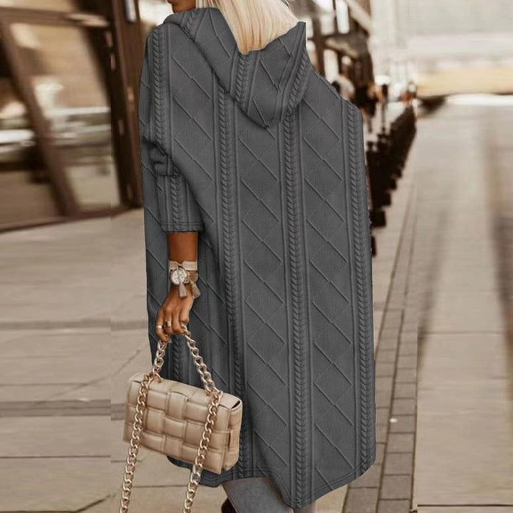 Jelone | Cardigan à Capuche de Longueur Étendue